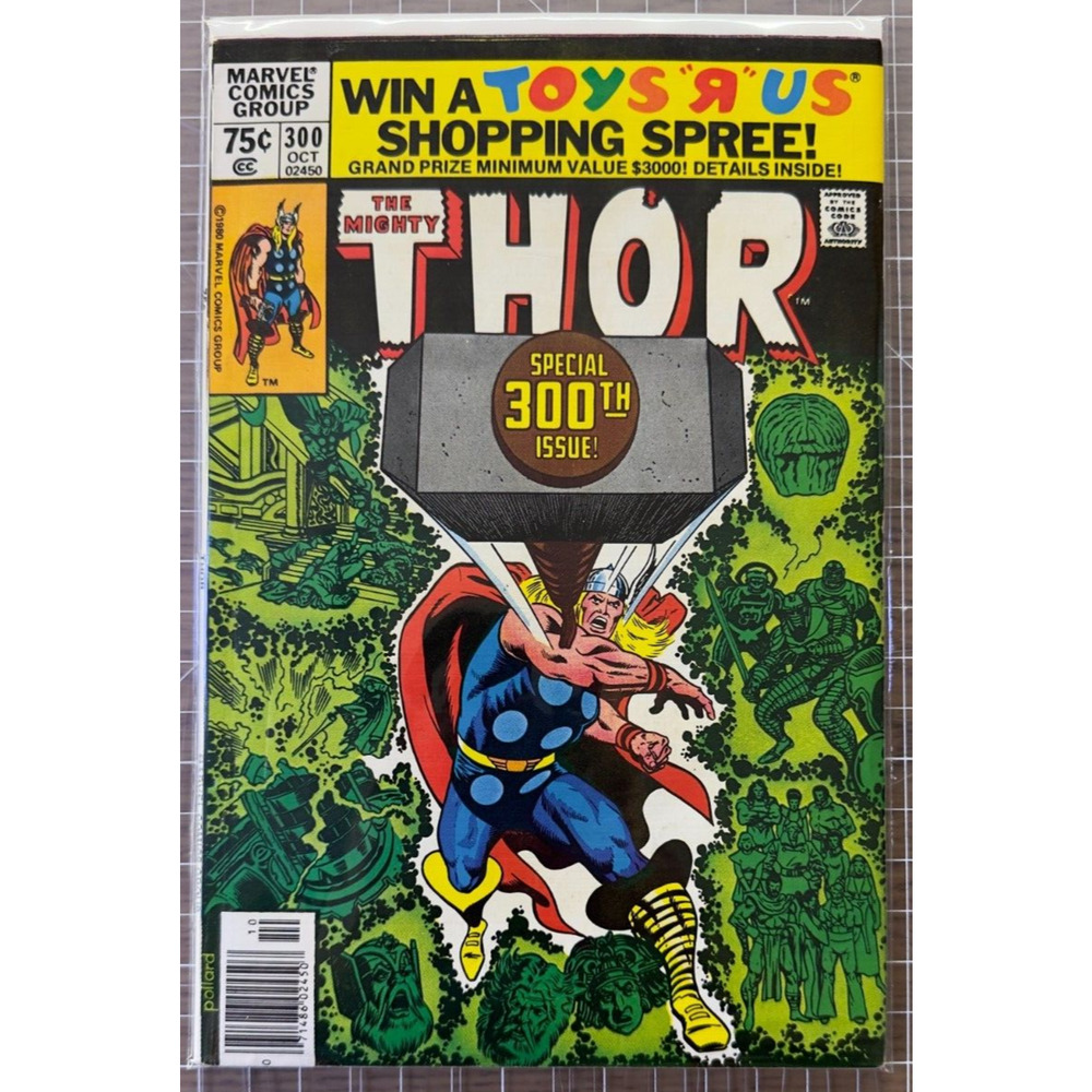 Thor #300: “Twilight Of The Gods!” 1st Young Gods Newsstand, Marvel 1980 5.0-6.0
